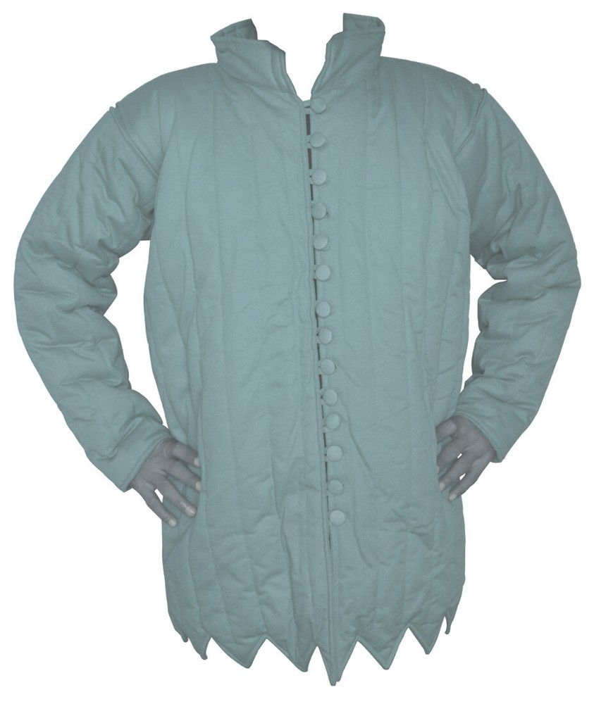 Thick Padded Zig Zag Design Gambeson ABS