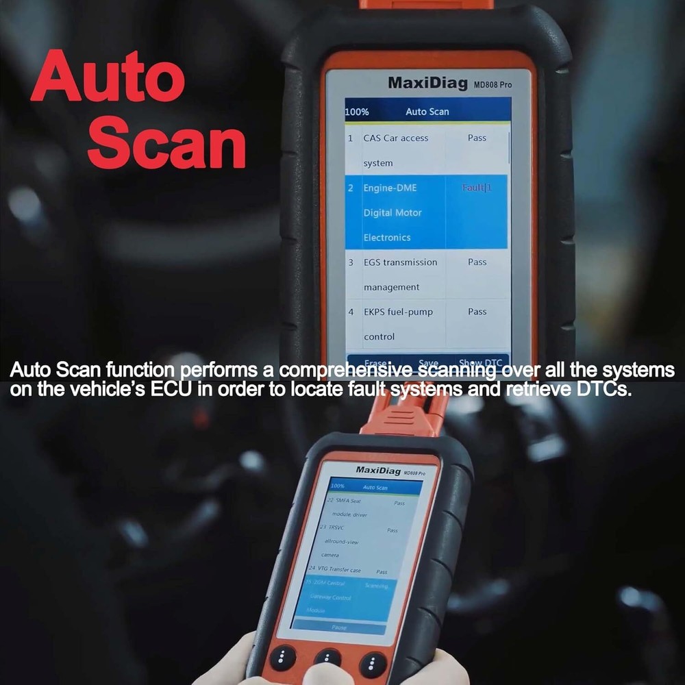 2025 Autel MaxiDiag MD808 Pro Automatic Diagnostic Scanner Tool OBD2 Code Reader