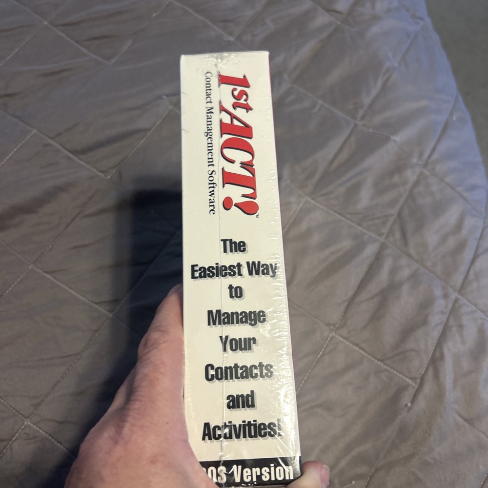 1st Act Contact Management Software Dos Version 1991 Brand New