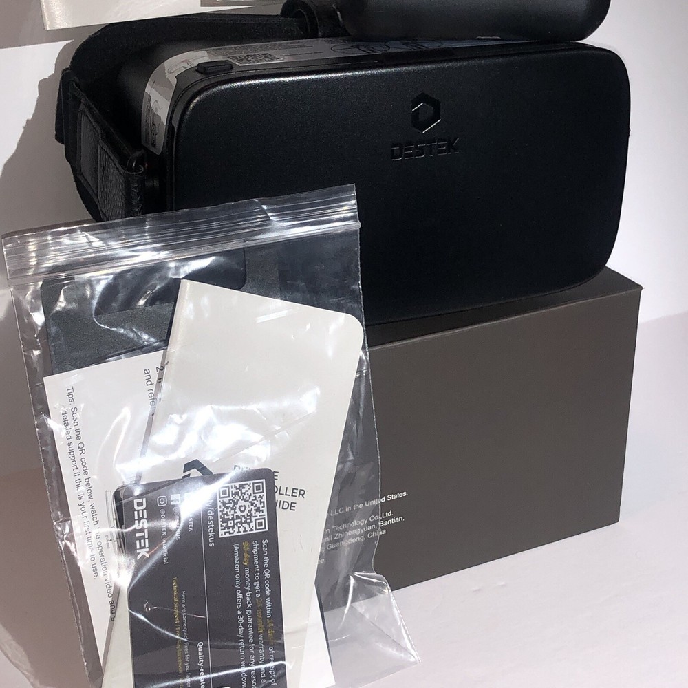 DESTEK V5 VR Headset/iPhone 13/12/11 /Samsung/Android with Controller/Black