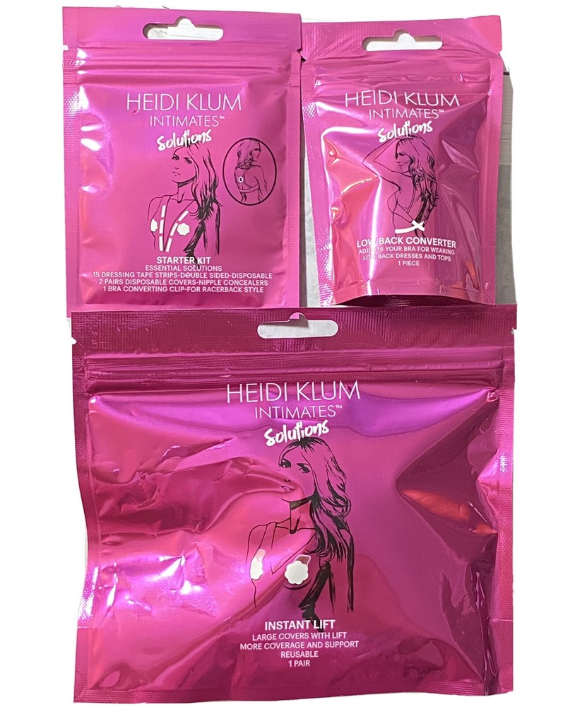 Heidi Klum Intimates Solutions Starter Kit Instant Lift Low Back Converter 3 pc