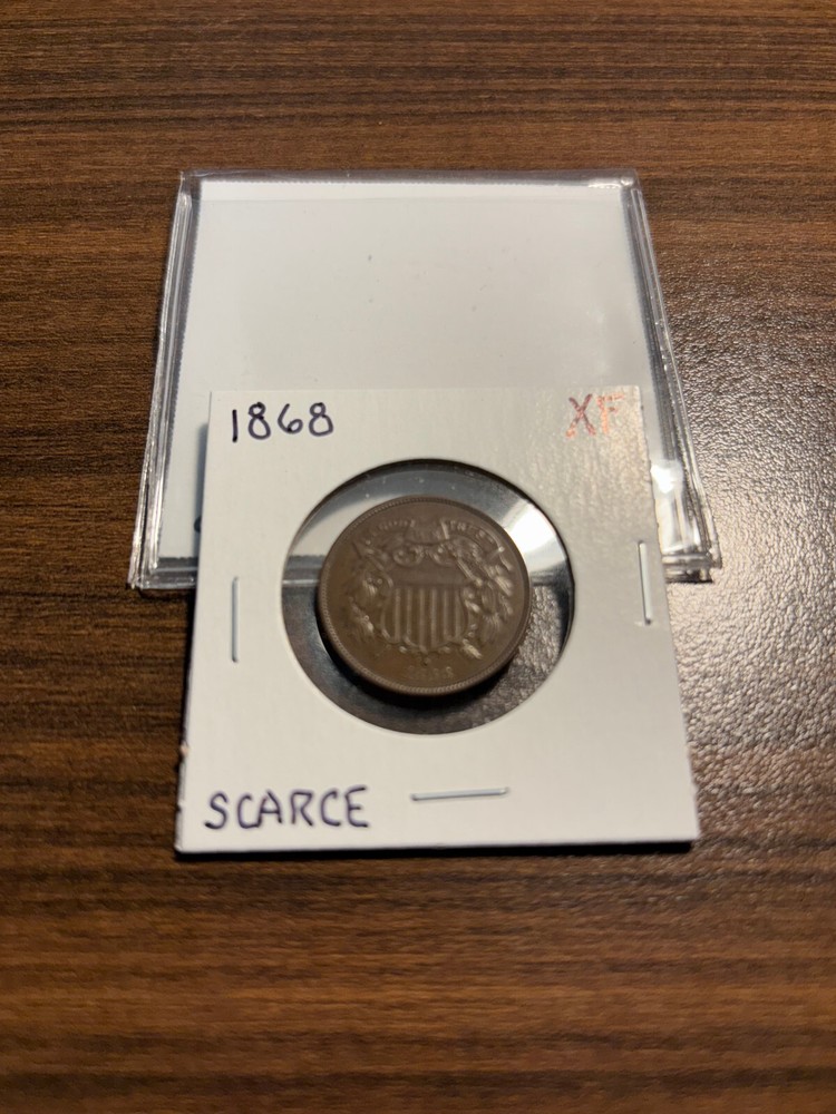 1868-P Two Cent Piece 2C EXTRA FINE (XF)