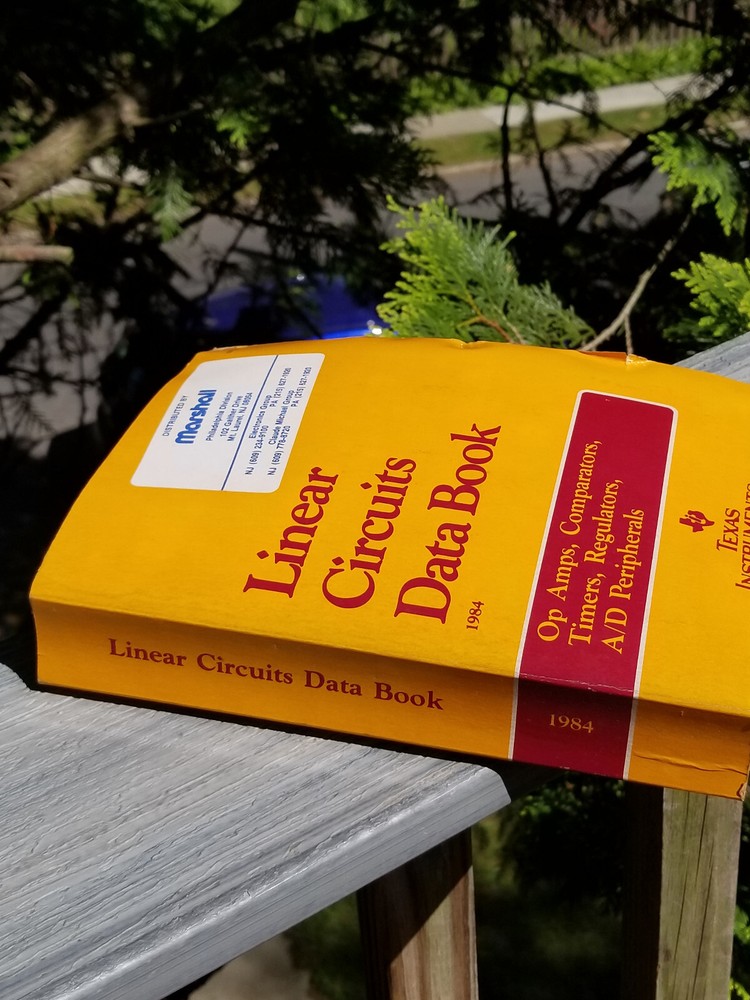 VINTAGE TEXAS INSTRUMENTS BOOK DATA ELECTRONIC MANUAL LINEAR CIRCUITS DATA 1984