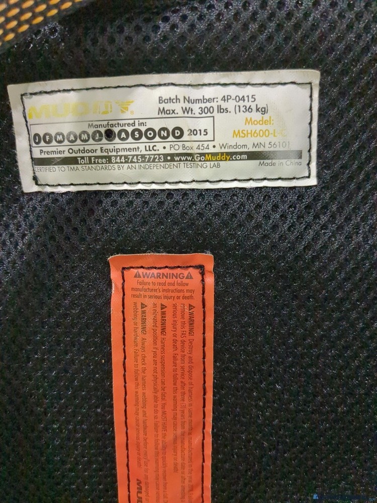 Muddy Crossover Harness Combo, includes Lineman's Belt, Tree : MUD-MSH600-L