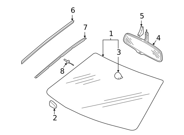 Genuine Audi Reveal Molding 8E0-854-327-E-01C