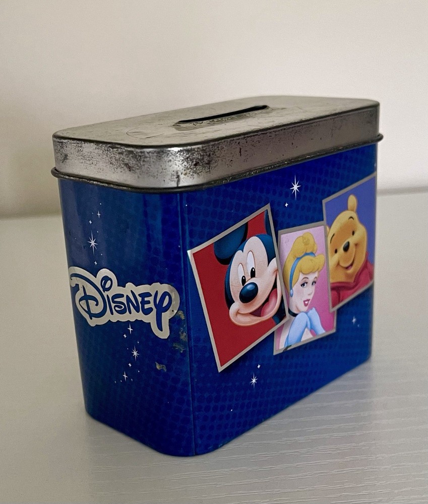 Vintage Small Disney Money Box Tin