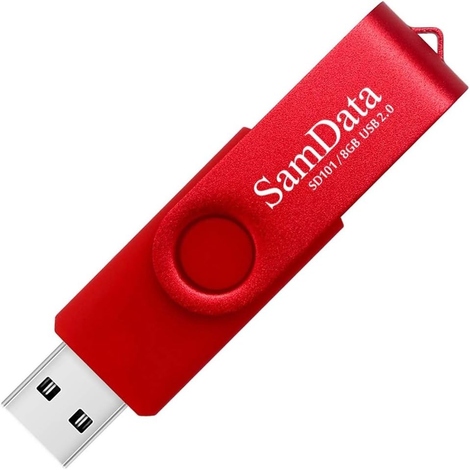 Compact 5-Pack 8GB USB Flash Drives for Safe Data Storage - Multicolored