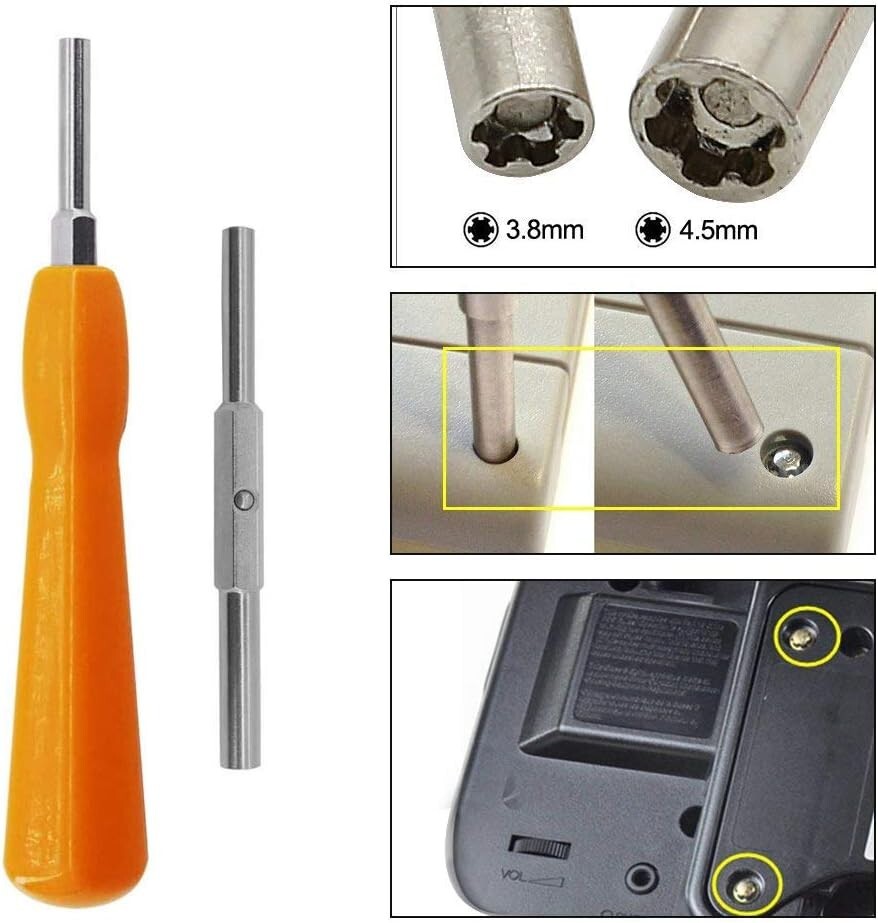 Gamebit Screwdriver Kit 3.8mm & 4.5mm Double End Security Bits