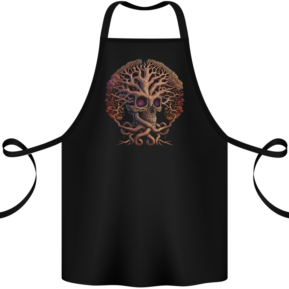 Tree Skull Cotton Apron 100% Organic