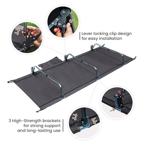 SUPRAGRIS Camping Cot, Support Up to 400lbs, Lightweight Comfortable Grey