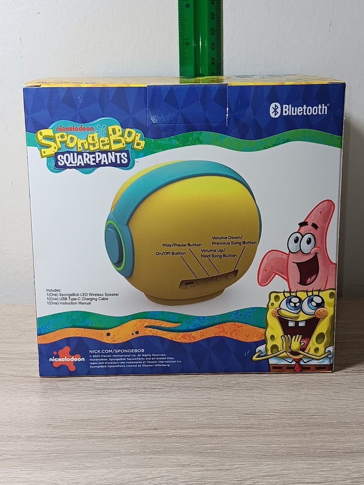 *FREE SHIP* SPONGEBOB SQUAREPANTS SPEAKER Wireless Bluetooth LED Color Changing