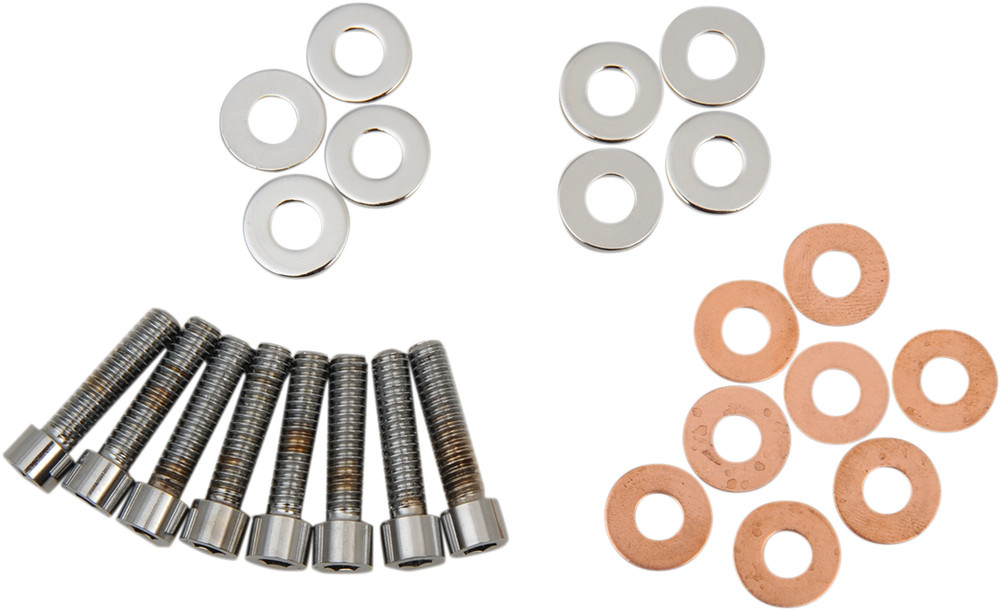 Drag Specialties - MK123S - Bolt Kit - Rocker Box - Socket-Head - Smooth - Evolu