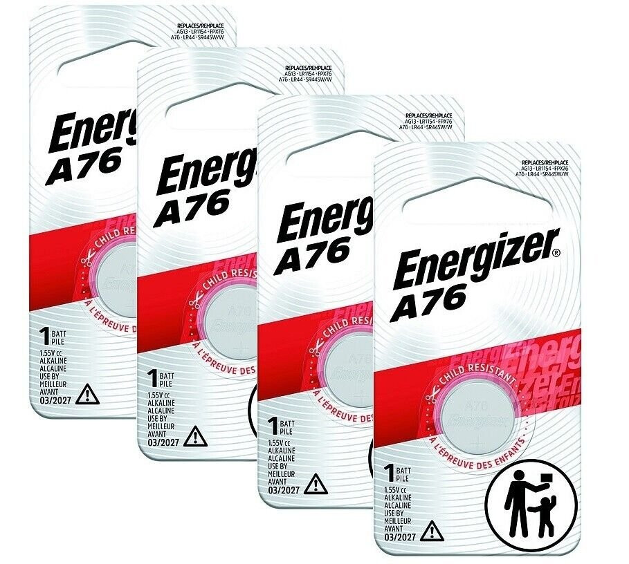 2 Pack Energizer LR44 AG13 357 Button Cell Batteries