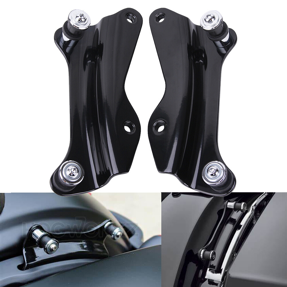 For 14-23 Harley Touring Quick Release Two-up Tour Pack Rack Mount + Docking Kit