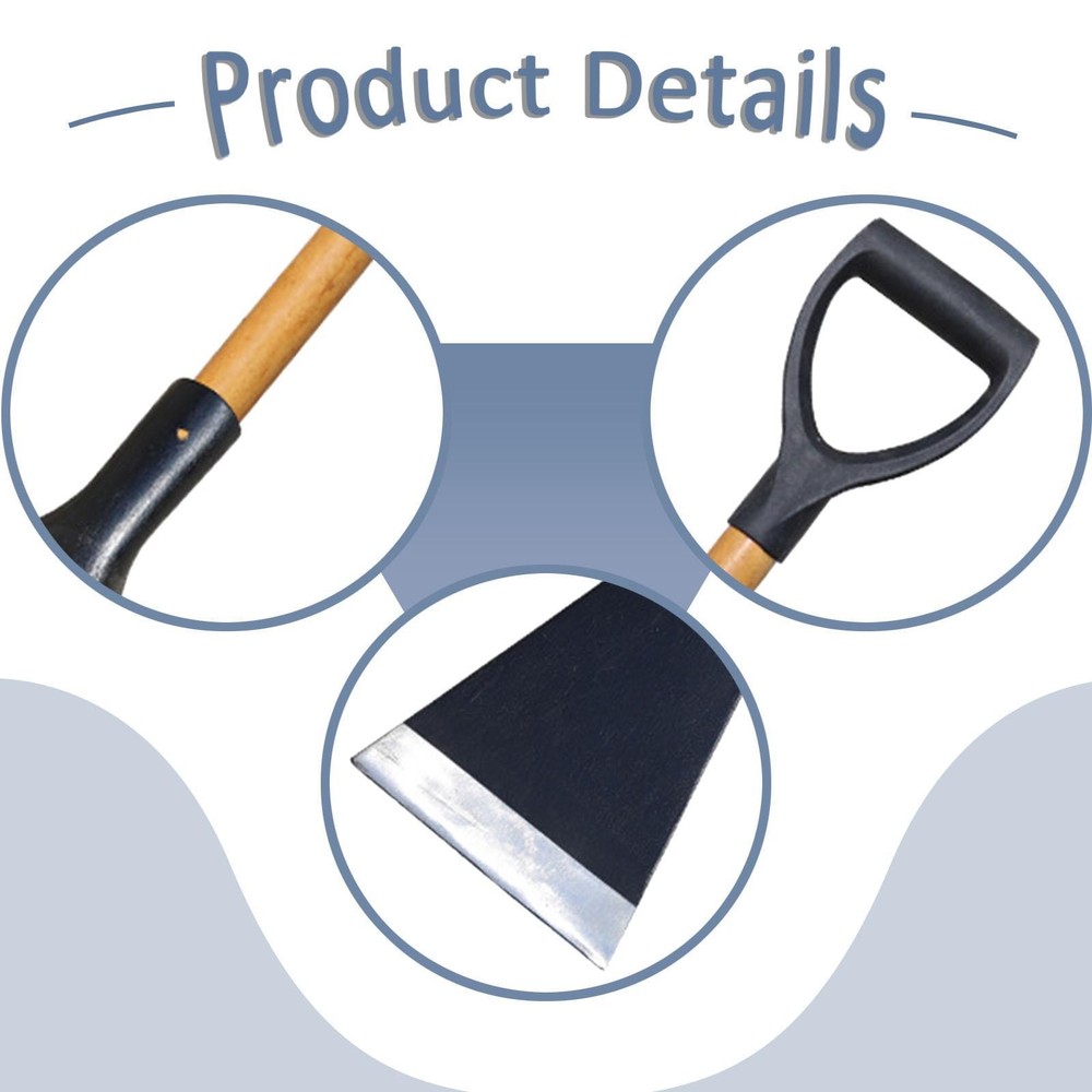 Ice Scraper Smooth Surface Ice Removal Tool for Driveway Patio Roads Steps