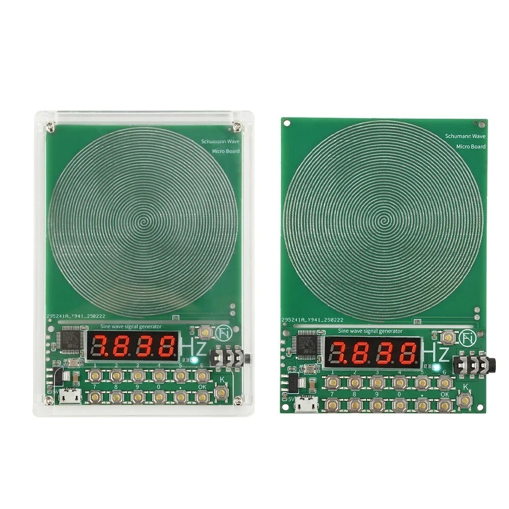 For Schumann Wave Generator Pulse Sine Frequency+Audio Output Connector+Case