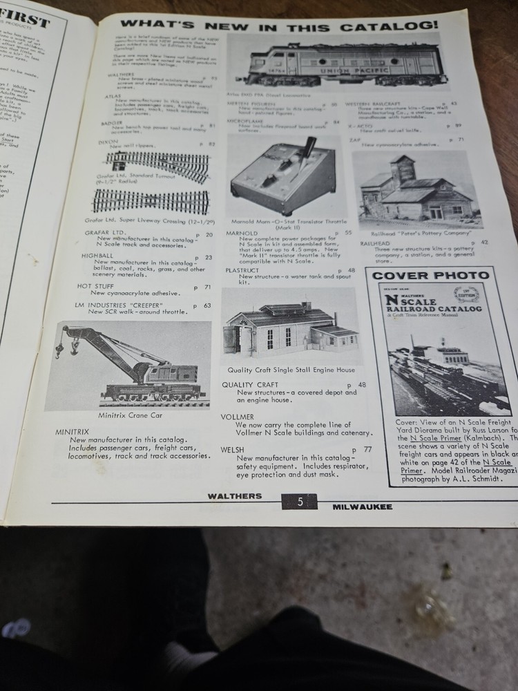 WALTHERS 1st EDITION N SCALE RAILROAD CATALOG