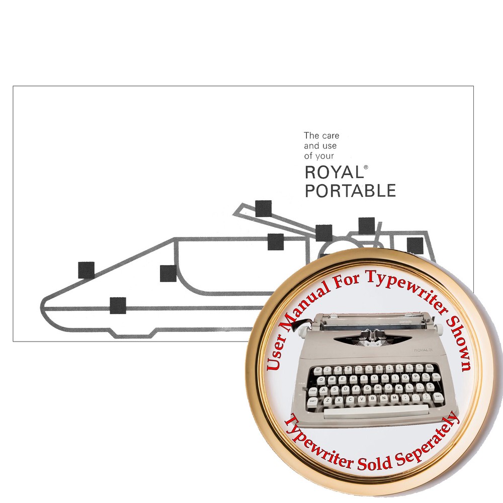 Royal Parade Typewriter Owner's User Instruction Manual Directions Guide
