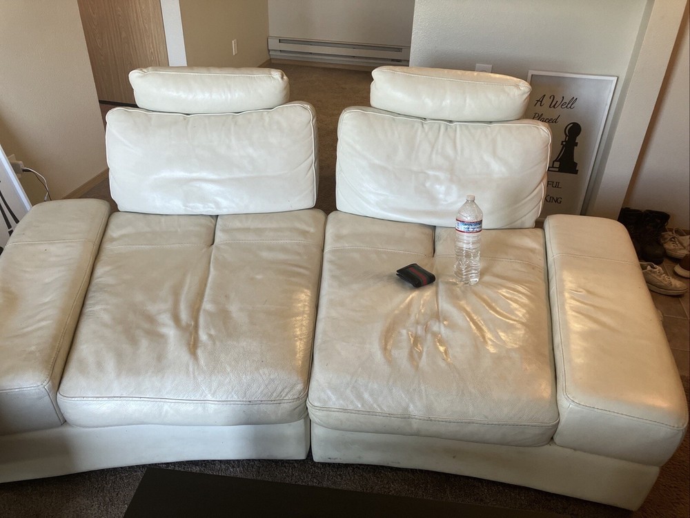 White Leather Couch