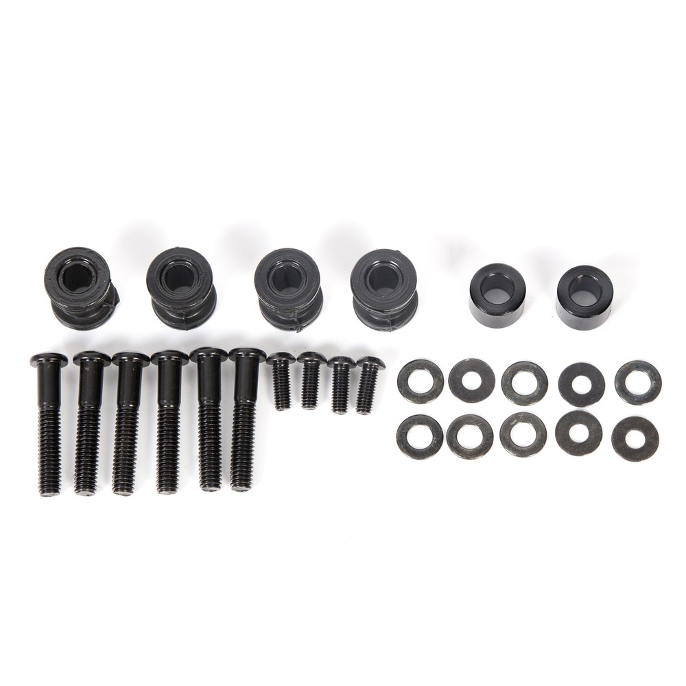 Black 4 Point Docking Hardware Kit For Harley Touring Electra Glide 2009-2013