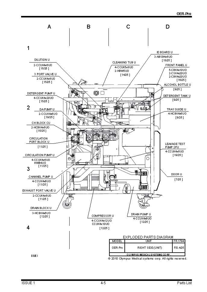 Olympus Oer-Pro Endoscope ReProcessor Oem Air Pump Compressor Tested