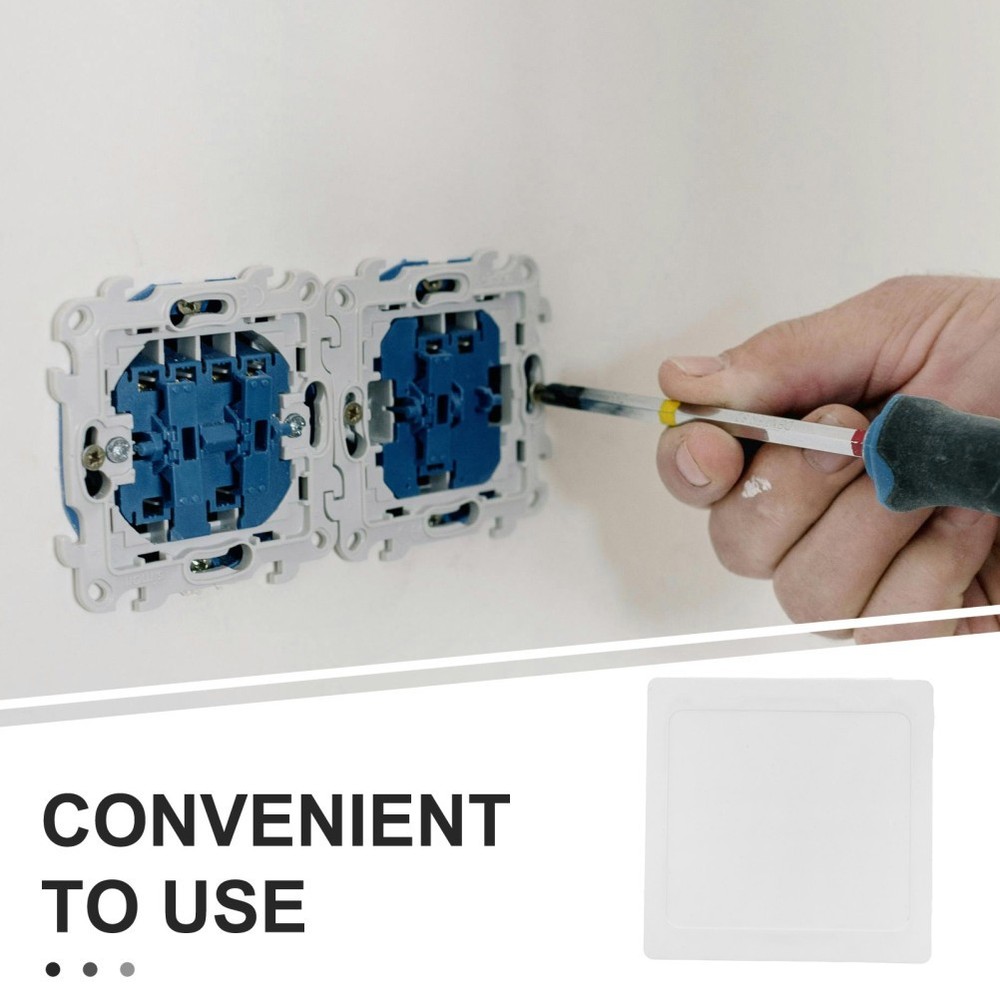 20 Pcs Switch Box Plate Covers White Modern Wall Electrical Outlet