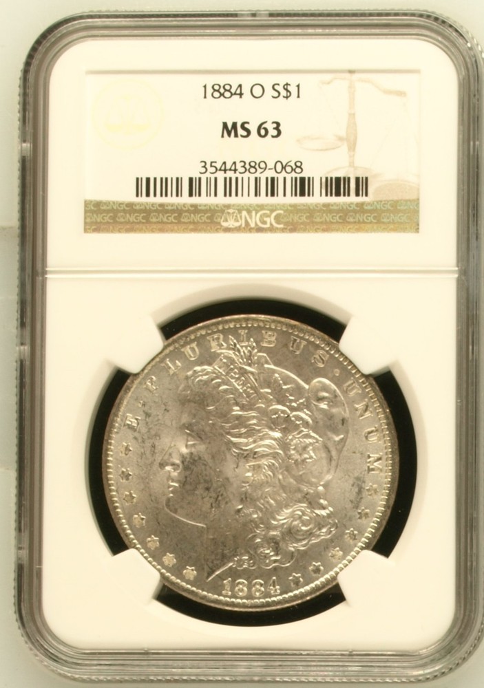 1884 O Morgan Silver Dollar NGC MS-63