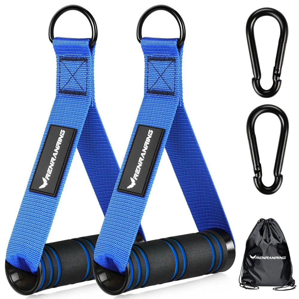 Gym Exercise Handles Replacement Handle Attachments for Cable Machine Pulleys