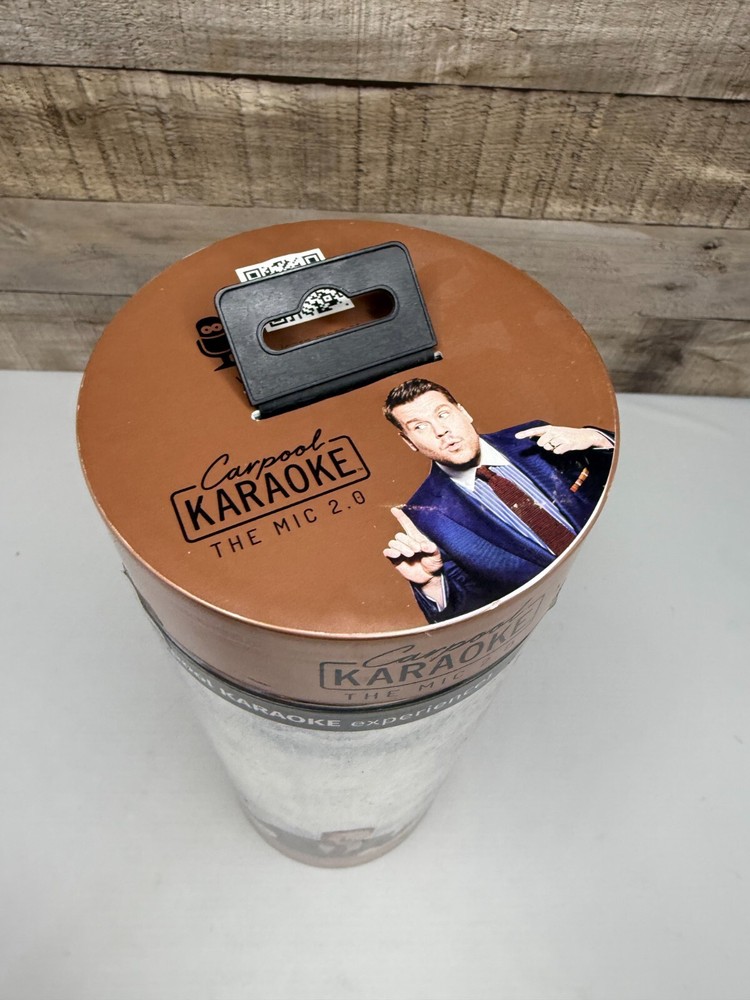 Singing Machine Carpool Karaoke Mic 2.0 - Black/Gold
