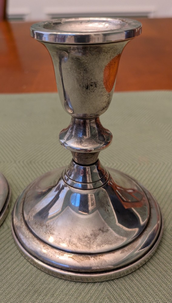 Towle #734 Sterling Silver Weighted Candlestick Holders