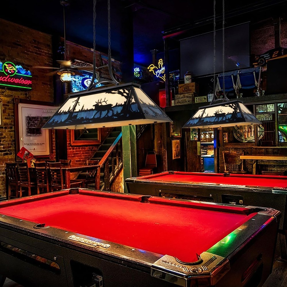Pool Table Light, Vintage Billiard Lights for Over 7ft 8ft 9ft Pool Table, Sn...
