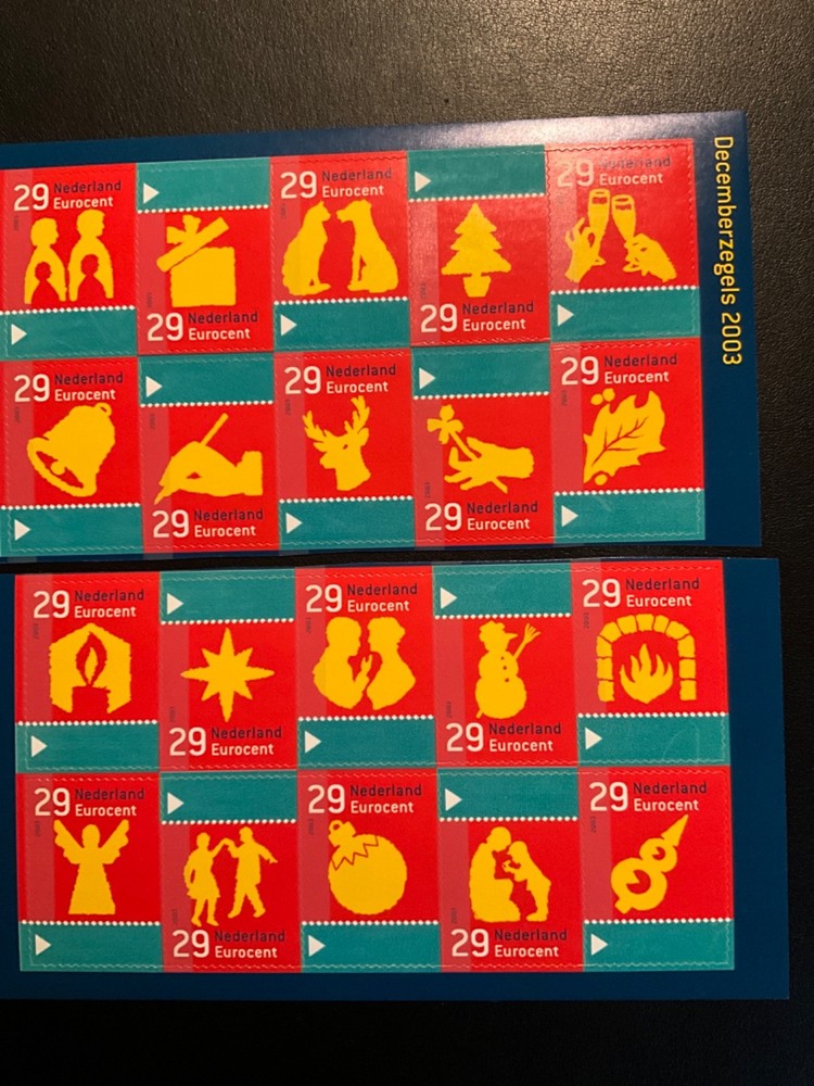 Stamps Netherlands Scott #1160a-t never hinged