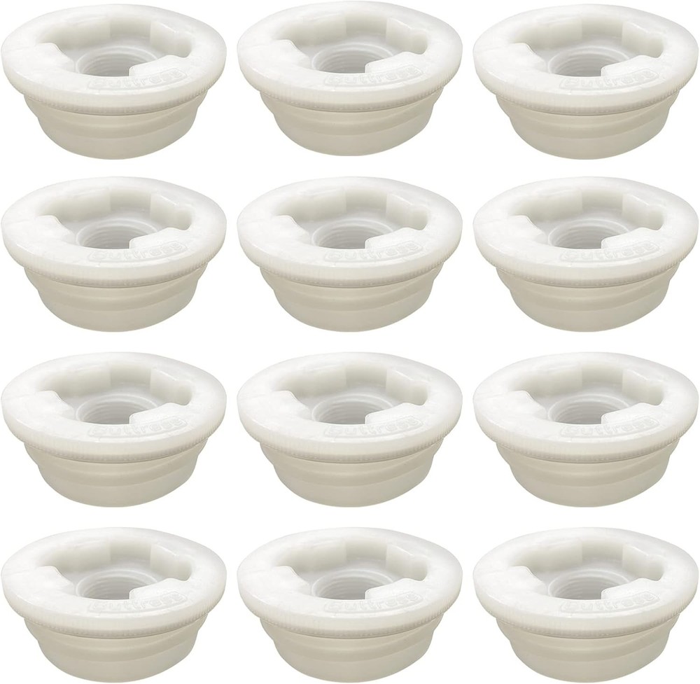 Weather-Resistant 2" Bung Caps - 12pc Set for Secure Liquid Storage Solutions