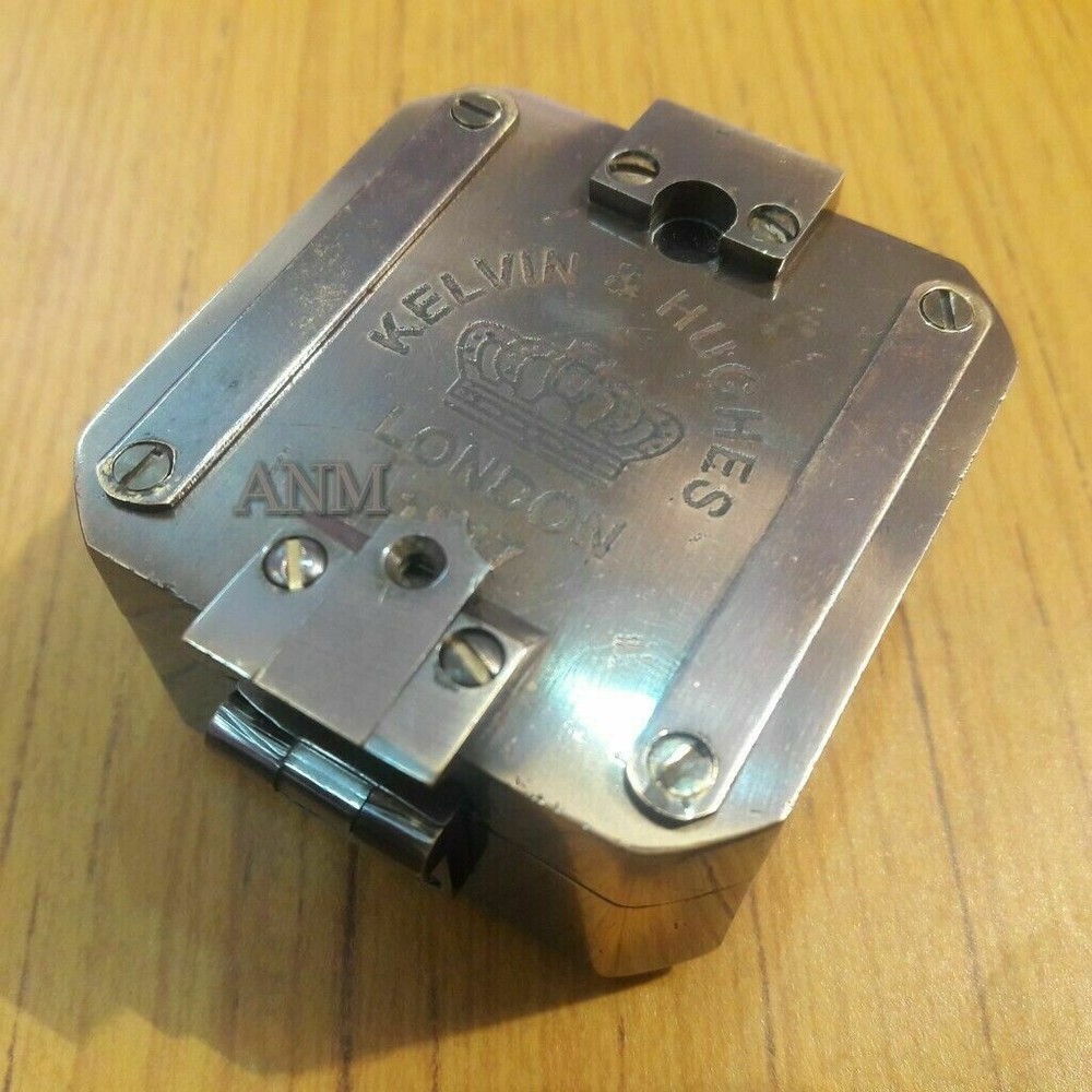 Antique Brass Briton Square Compass Nautical Working Designer Decorative Style