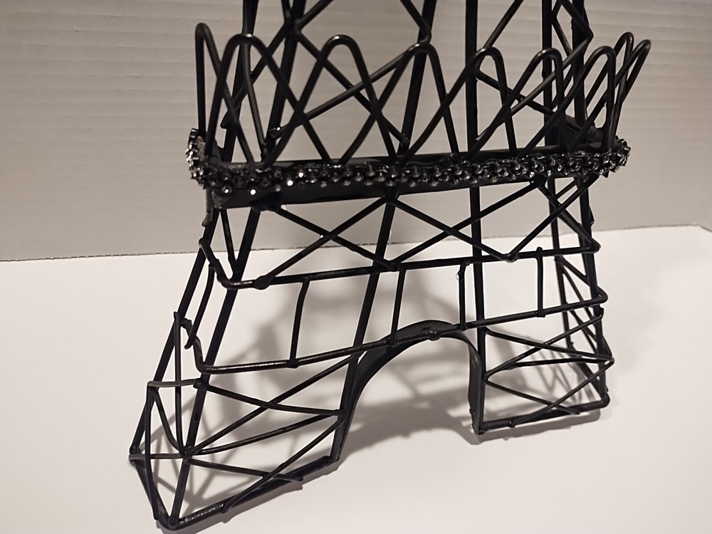 24" Eiffel Tower Structure Paris Wall Decor Metal Black
