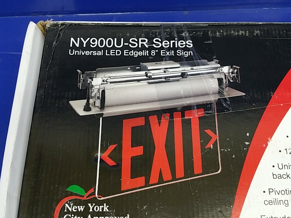 Exitronix Universal LED Edgelit 8" Exit Sign MY900U-SR Series