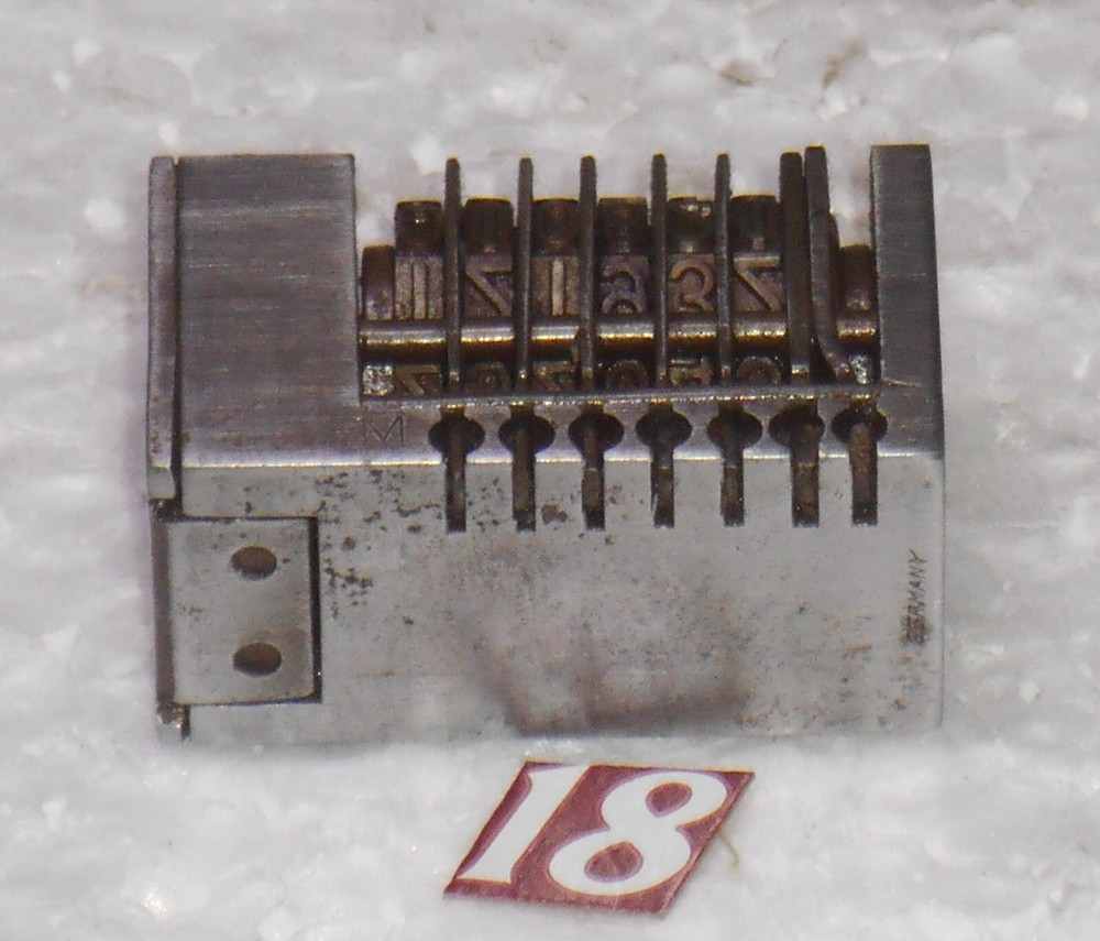 Reverse letterpress numbering machine | 18