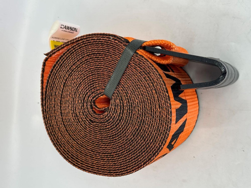 4"X30' Heavy Duty Winch Strap with Flat Hook 2 Pack