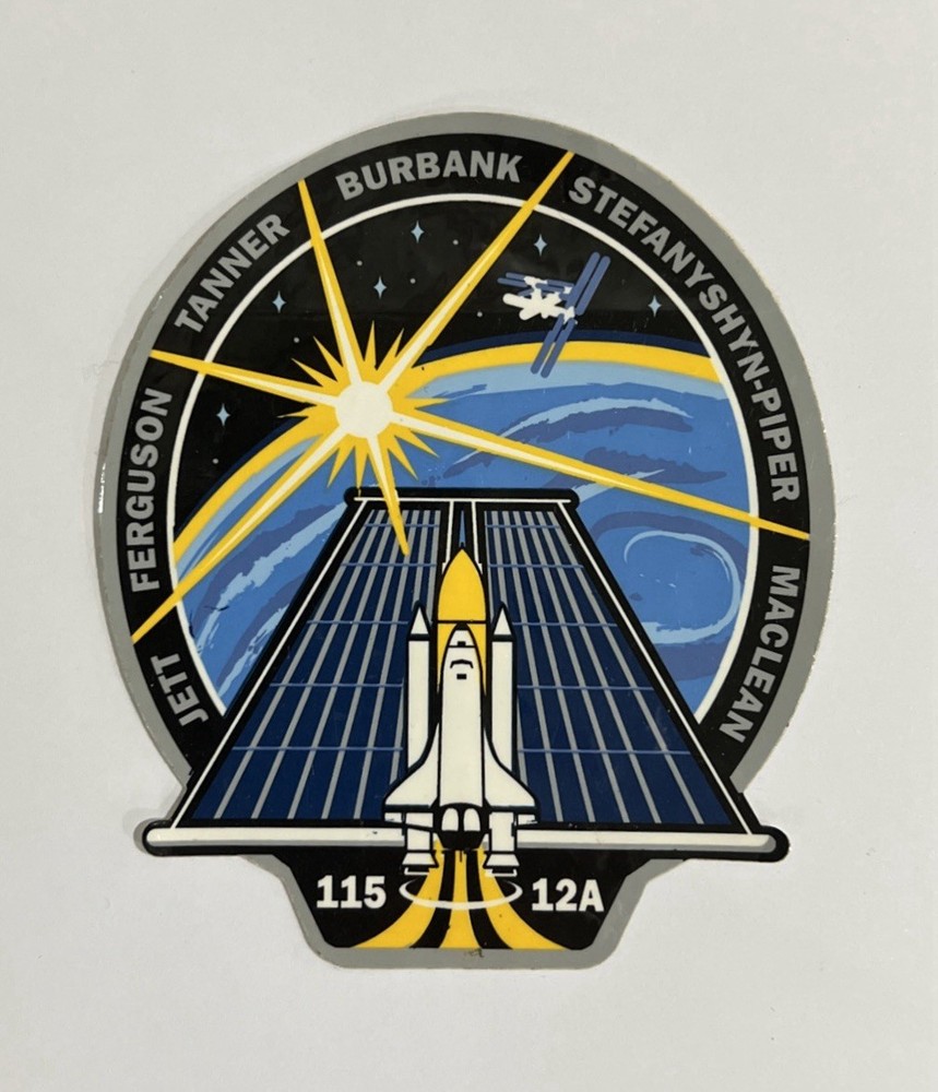NASA Space Shuttle STS-115 Mission Patch Sticker Authentic