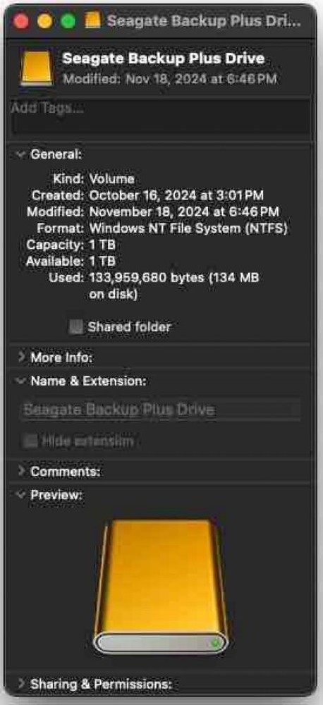 Seagate 1TB External Hard Drive Black Model SRDOSPO Tested Works 1D8AP8-500