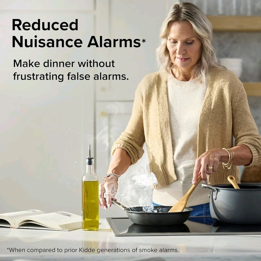 KIDDE Ring-Enabled Smart Smoke Detector, Wired, RGSAR-RW