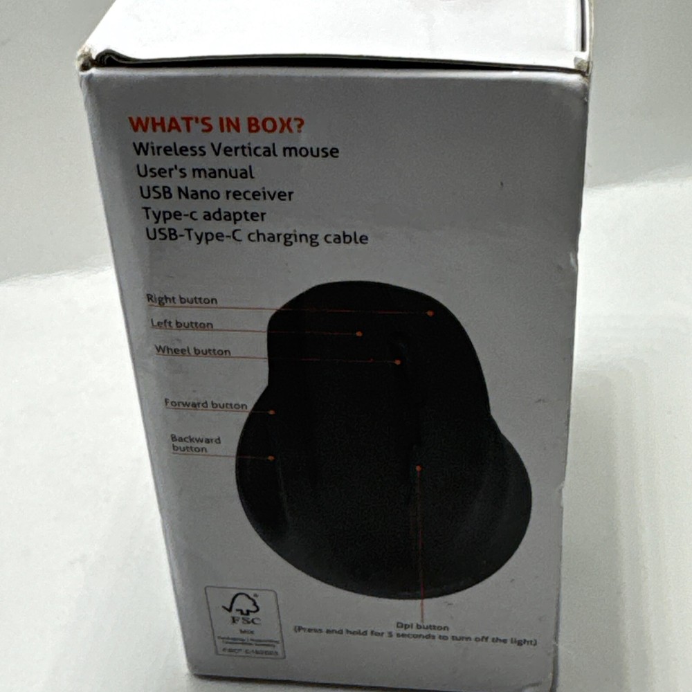 MEETION Ergonomic Vertical Mouse, Wireless Vertical Mouse. Bluetooth