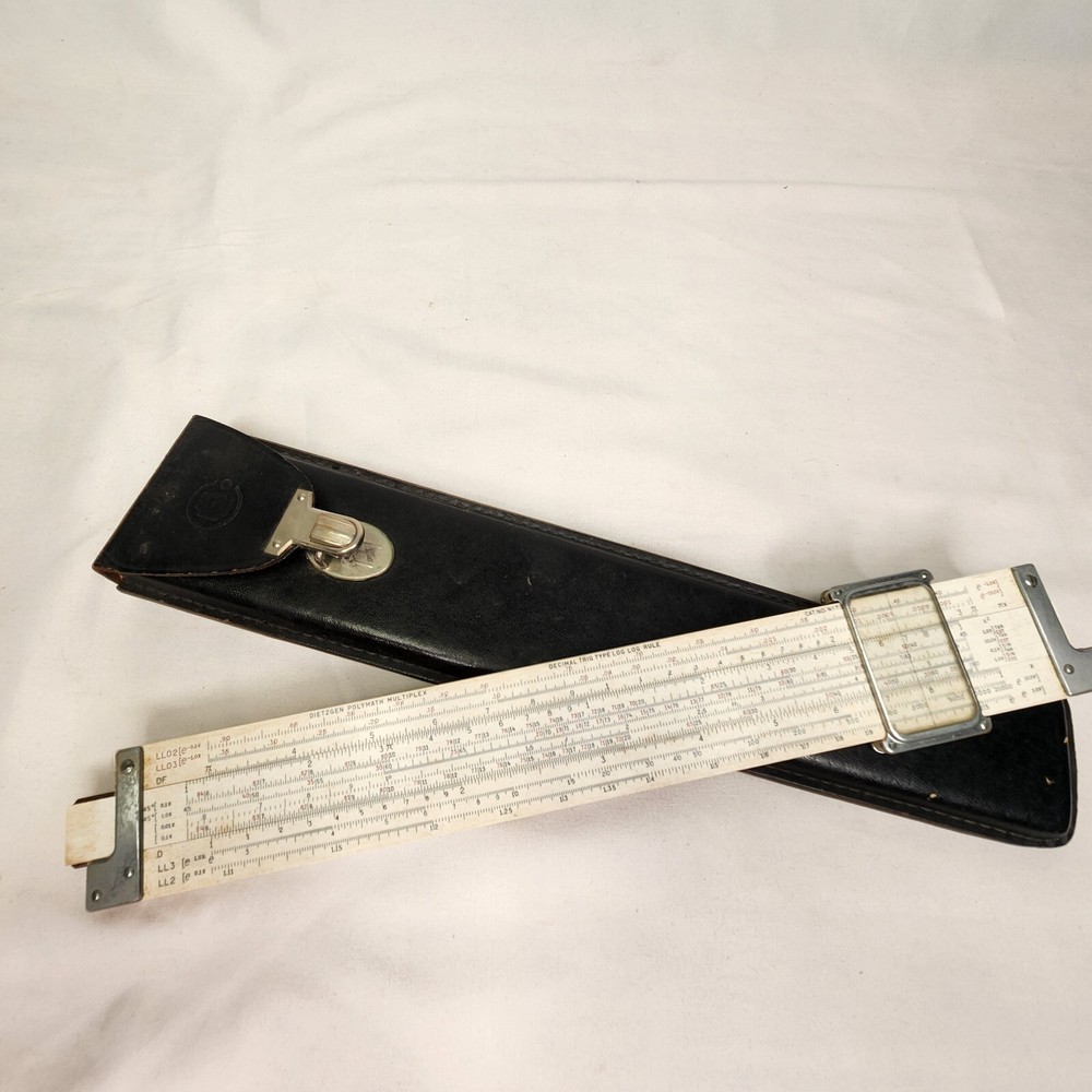 Dietzgen Slide Ruler Polymath Multiplex Decimal Trig Type Log Rule VTG