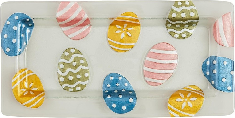 Mud Pie Glass Easter Egg Platter (40700758)
