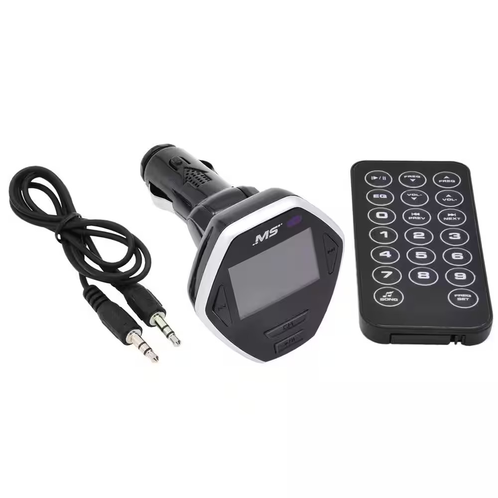 FM Transmitter with LCD Display and Remote