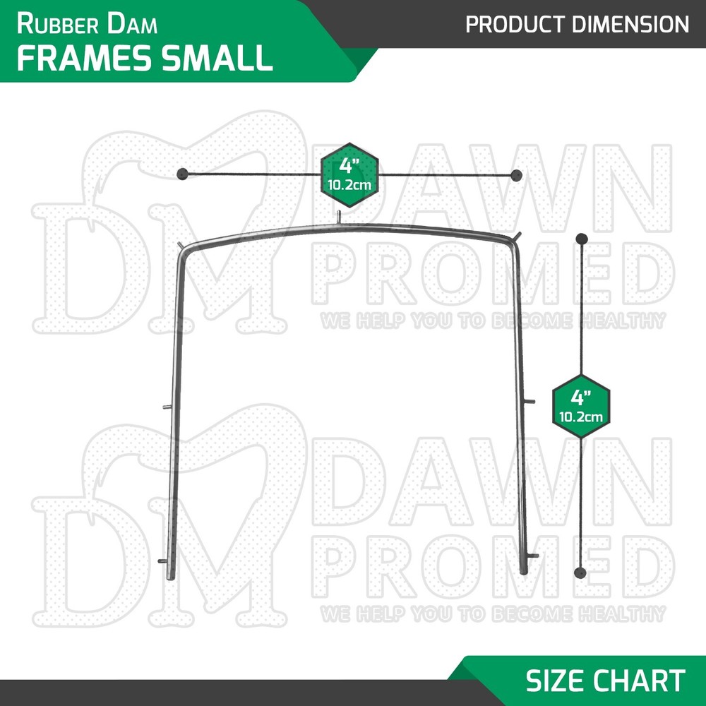 4 Pcs Basic Dental Rubber Dam Ainsworth Punch Stoke Clamp Forceps & Frames Set