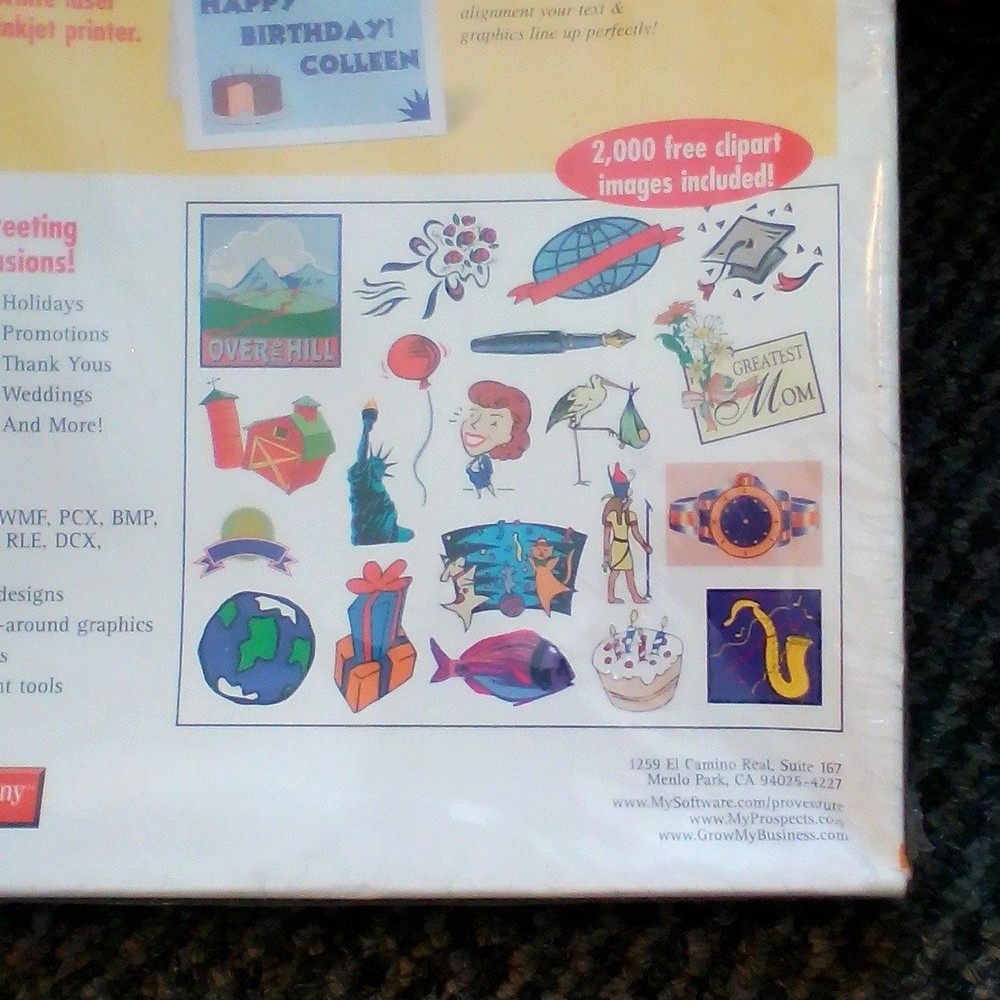 Vtg Computer Software Windows 95 Pro Venture Greeting Cards CD-ROM