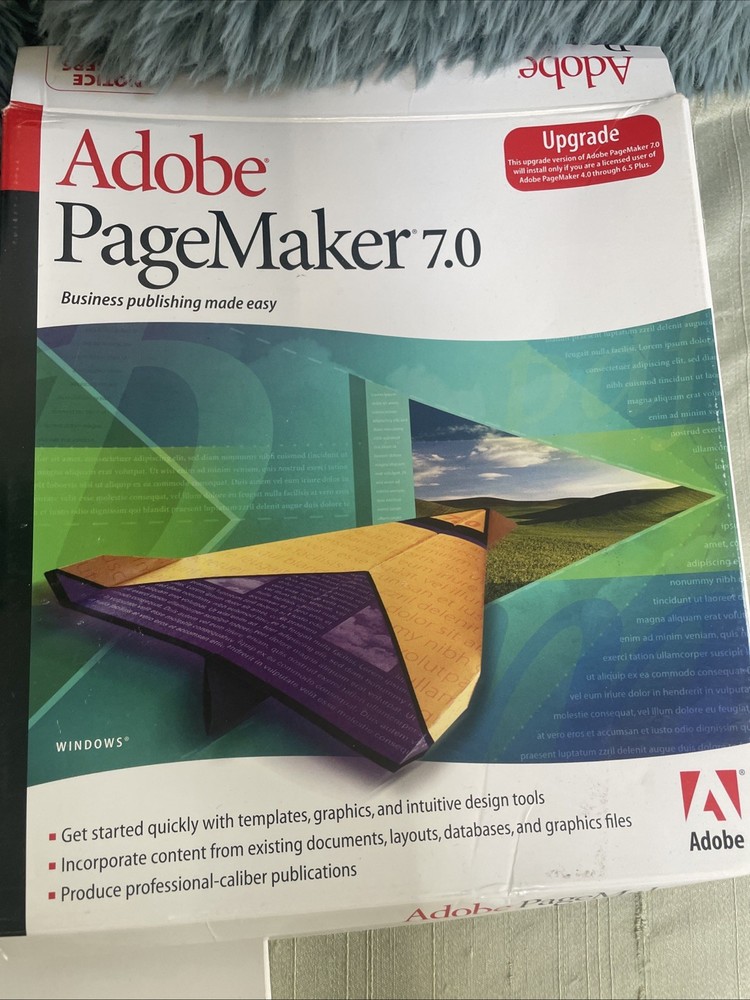 Adobe PageMaker 6.5 And 7.0 Upgrade