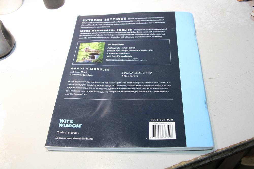 Great Minds Wit & Wisdom Grade 4 Module 2 Extreme Settings Workbook Unused