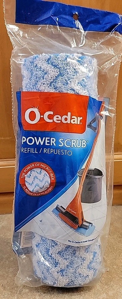 O-Cedar Power Scrub Microfiber Roller Mop Head Refill SEALED